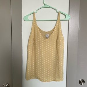 Yellow target tank top/blouse